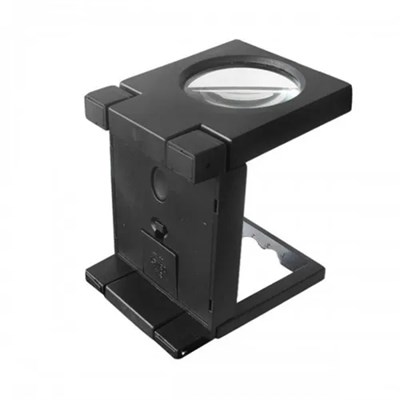 Katlanır Plastık,led ışıklı Test Cıhazı Büyüteç 2.5x90mm