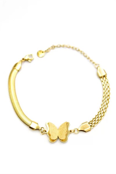 Kelebek Bileklik - Altın