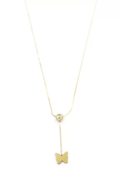 Kelebek Kolye - Altın