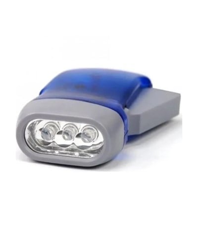 Kendiliğinden Şarjlı El Feneri 3 LED Enerjisiz Çalışan Pratik Tasarım