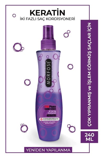 Keratin Çift Fazlı Kondisyoner Fön Suyu 240 ML - mrfs