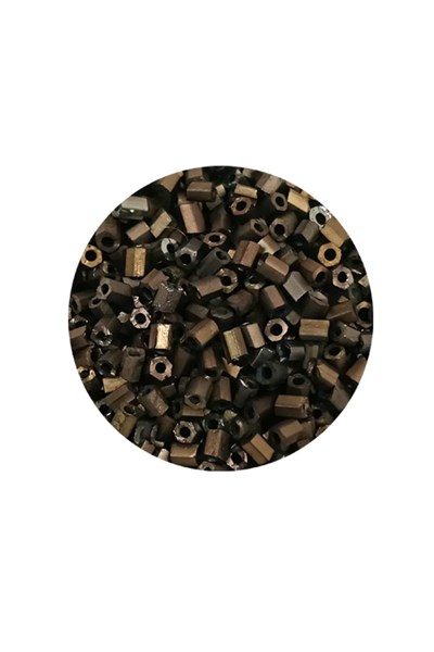Kesme Cam Boncuk 2mm - 20 Gram - Mat Kahverengi -BNC348