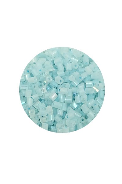 Kesme Cam Boncuk 2mm - 20 Gram - Maz Buz Mavi -BNC321