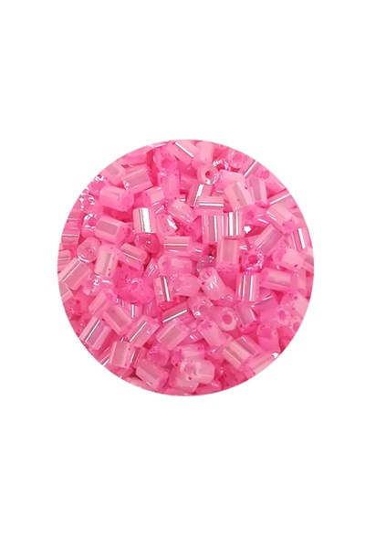 Kesme Cam Boncuk 2mm - 20 Gram - Pembe -BNC323