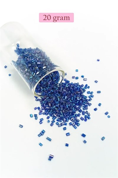 Kesme Cam Boncuk 2mm - 4 Renk - Toplam 80 Gram - BNC445