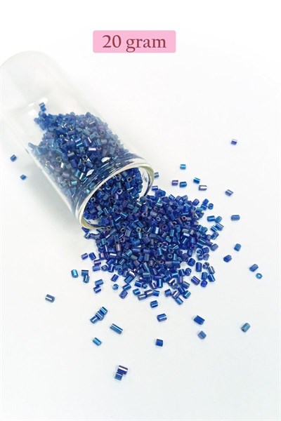 Kesme Cam Boncuk 2mm - 4 Renk - Toplam 80 Gram - BNC445