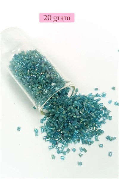 Kesme Cam Boncuk 2mm - 4 Renk - Toplam 80 Gram - BNC442