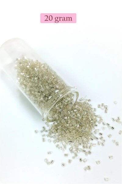 Kesme Cam Boncuk 2mm - 4 Renk - Toplam 80 Gram - BNC441