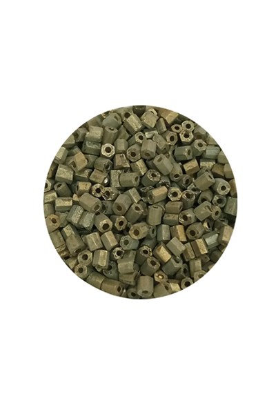 Kesme Cam Boncuk 2mm - 60 Gram - Mat Asker Yeşili - BNC365