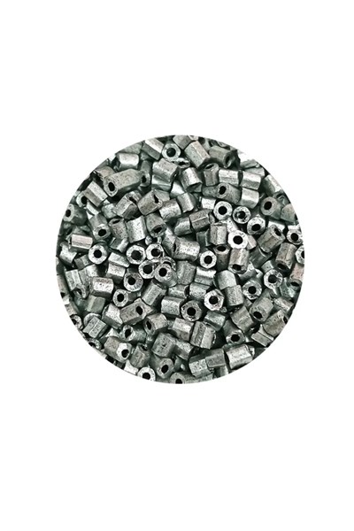 Kesme Cam Boncuk 2mm - 60 Gram - Mat Gümüş - BNC381