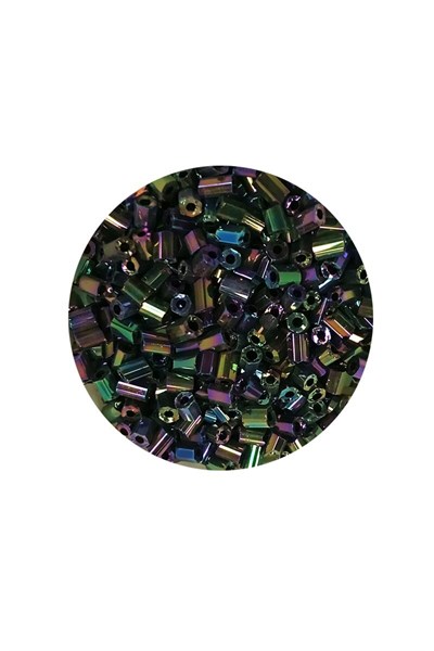 Kesme Cam Boncuk 2mm - 60 Gram - Parlak Alacalı - BNC352