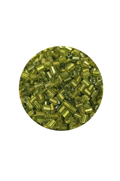 Kesme Cam Boncuk 2mm - 60 Gram - Şeffaf Çimen Yeşili - BNC393