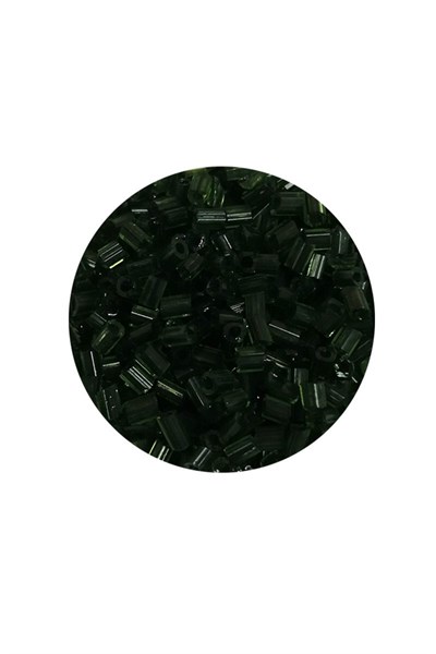 Kesme Cam Boncuk 2mm - 60 Gram - Şeffaf Koyu Yeşil - BNC367