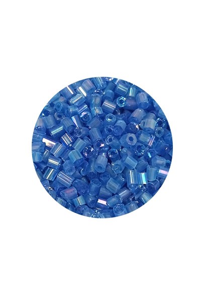 Kesme Cam Boncuk 2mm - 60 Gram - Şeffaf Mavi - BNC374