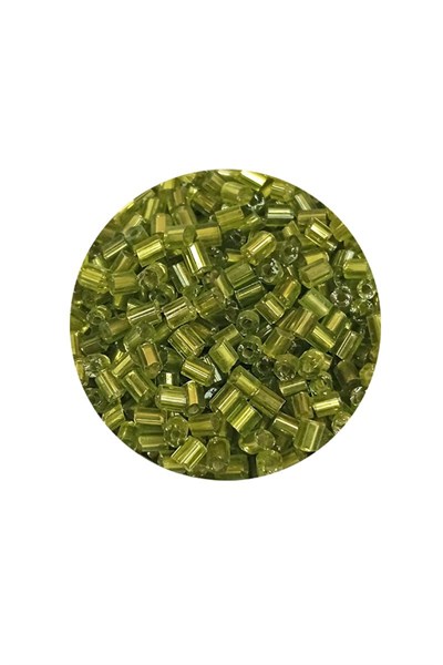 Kesme Cam Boncuk 2mm - 60 Gram - Şeffaf Çimen Yeşili - BNC393