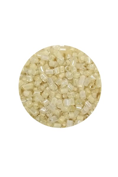 Kesme Cam Boncuk 2mm - 60 Gram - Şeffaf Krem - BNC387