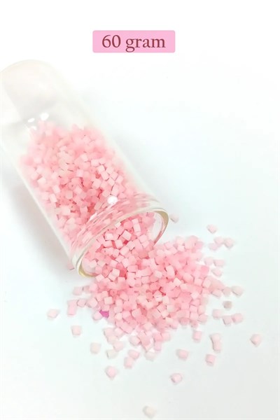 Kesme Cam Boncuk 2mm - 60 Gram - Şeker Pembe - BNC398