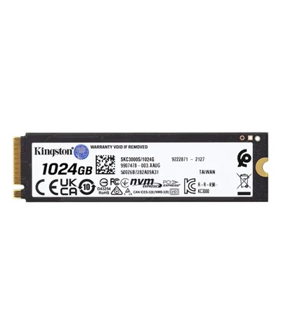 Kingston 1024G KC3000 PCIe 4.0 NVMe M.2 SSD