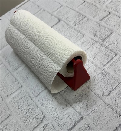 Kırmızı Peçete Askısı Mutfak Duvar Tipi Peçetelik Organizer