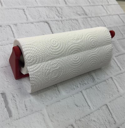 Kırmızı Peçete Tutucu Duvara Monte Pratik Kağıt Havlu Askısı