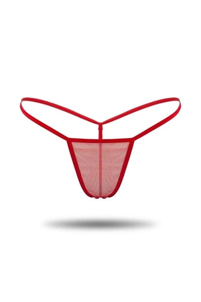 Kırmızı Tül Tanga TM1115