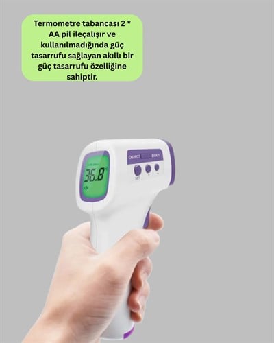 Kızılötesi Temassız Ateş Ölçer LCD Ekranlı Hassas Termometre