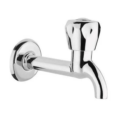 Klasik Musluk Uzun Başlık Kırmızı Sıcak Su Topbaş Topaç Koç Başlık Duvardan Tek Giriş Aynasız