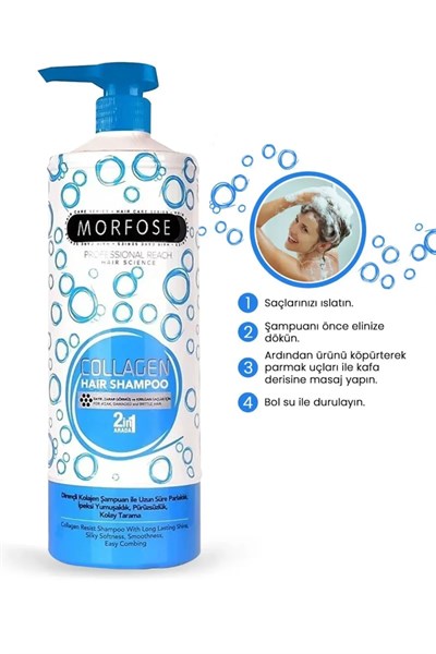 Kolajen Şampuan 1000 ML - Zayıf ve Zarar Görmüş Saçlar