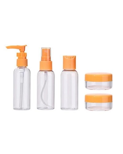 Kompakt 5’li Seyahat Kozmetik Şişe Seti Sızdırmaz