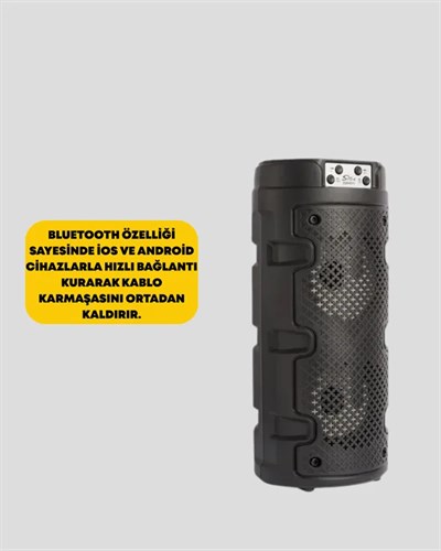 Kompakt Tasarım, Yüksek Ses Performansı – Çoklu Giriş Seçenekli Kablosuz Hoparlör (Bluetooth, USB, SD Kart, AUX)