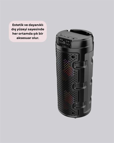 Kompakt ve Şık Tasarımlı Taşınabilir Hoparlör