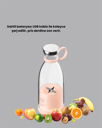Kompakt ve Şık Tasarımlı Taze Meyve Suyu Hazırlayıcı