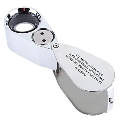 Kontrol, Için özel Kutulu Metal ışıklı Lup 40x25