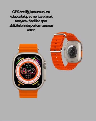 Kordonlu Akıllı Saat – Sesli Görüşme, GPS, Nabız ve Uyku Takibi