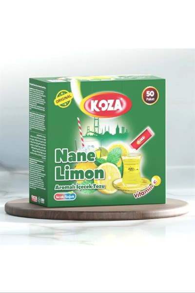 Koza Tek İçimlik Nane Limon Aromalı Toz İçecek 50li mudanis