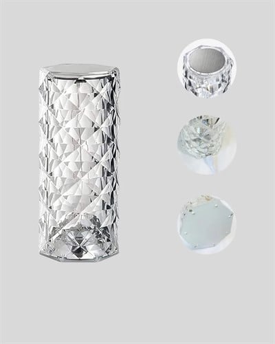 Kristal RGB LED’li Kumandalı Masa ve Gece Lambası – Renkli Işık Modlarıyla Şık Dekoratif Aydınlatma