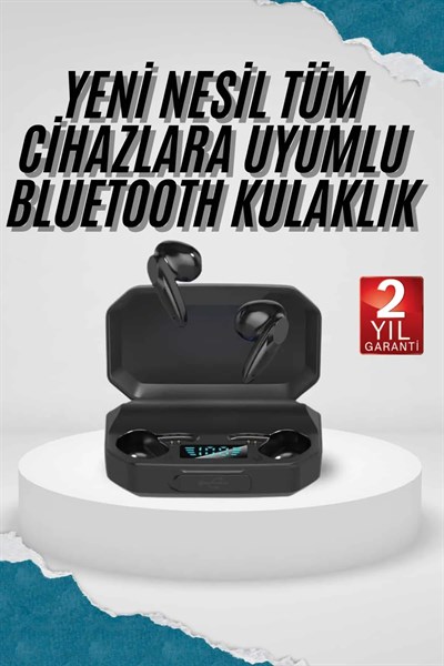 Kulak İçi Bluetooth Kulaklık Rgb Işıklı Çift Mikrofonlu iOS/Android Uyumlu BT 5.2
