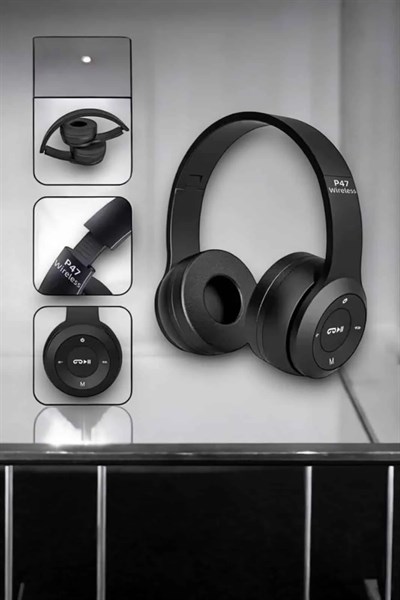 Kulak Üstü TF Kart ve AUX Destekli Ergonomik Bluetooth Kulaklık