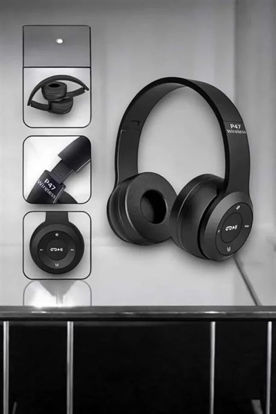 Kulak Üstü TF Kart ve AUX Destekli Ergonomik Bluetooth Kulaklık