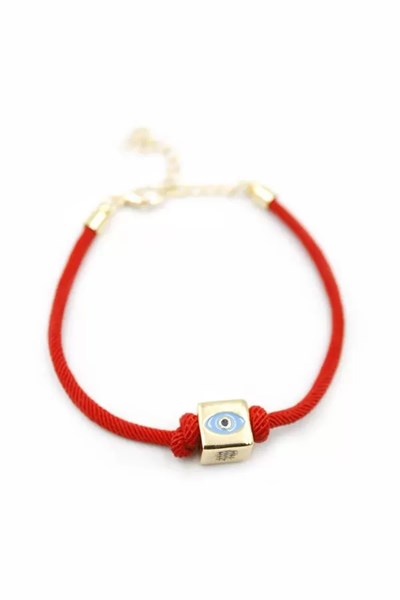 Küp İp Bileklik - Kırmızı