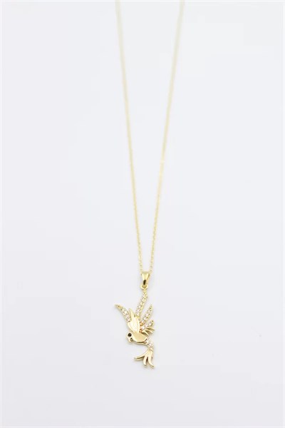 Kuş Kolye - Altın