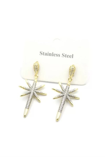 Kutup Yıldızı Küpe - Altın