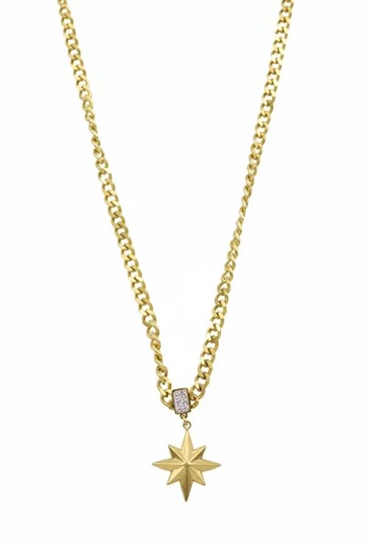 Kutup Yıldızı Zincir Kolye - Altın