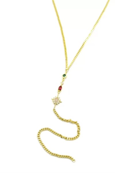 Kuzey Yıldız Y Kolye - Altın