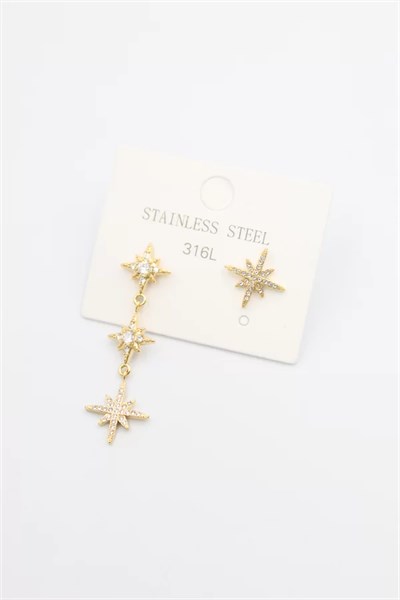 Kuzey Yıldızı Küpe - Altın