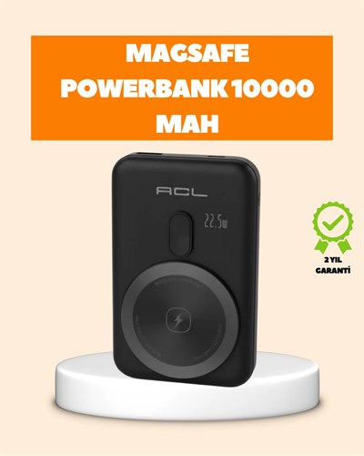 LCD Ekranlı Kablosuz Powerbank Type C ve USB Çıkışlı