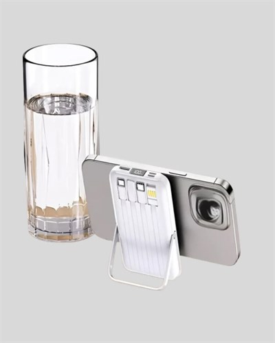 LCD Göstergeli Manyetik Powerbank Type C USB Girişli