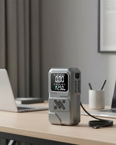 LED Işıklı Akü Takviye ve Lastik Şişirme Cihazı