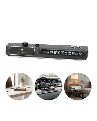 LED Işıklı Araç Ön Cam Telefon Numarası Gösterme Aparatı + 3 Seviyeli Hava Nemlendirici