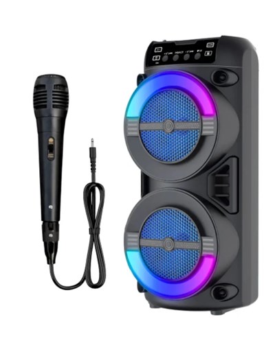 LED Işıklı Kablosuz Bluetooth Hoparlör USB TF Kart Destekli